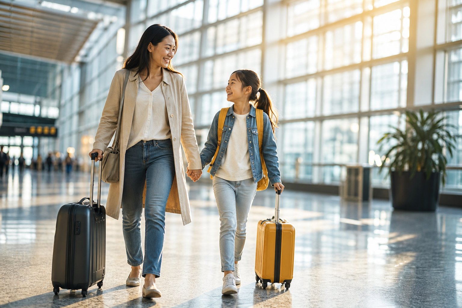 A Vespera Bank cardholder traveling with family